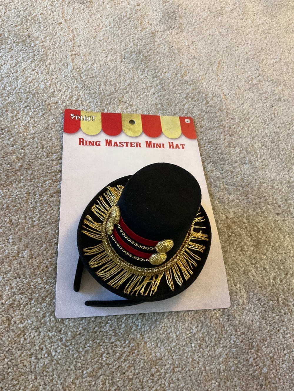 Spirit Halloween Ring Master Hat